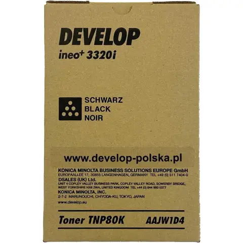Toner Develop TNP80K / AAJW1D4 Czarny do drukarek (Oryginalny) [13k]